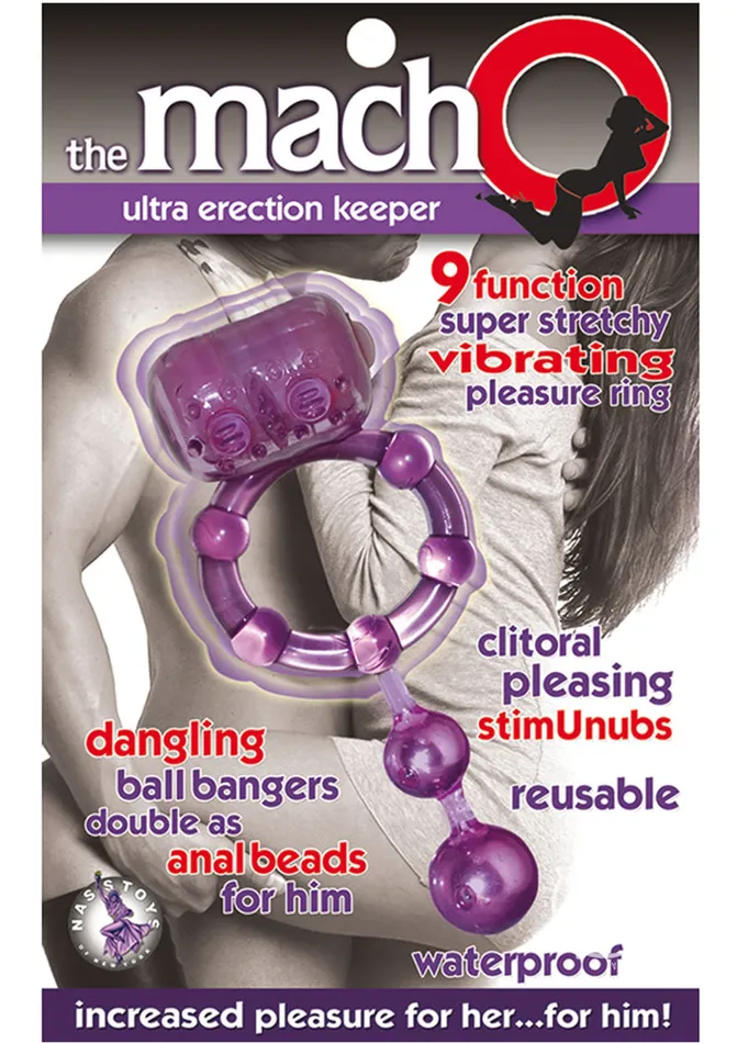Male Sex Toys Macho The Macho Ultra Erection Keeper Vibrating Cock Ring