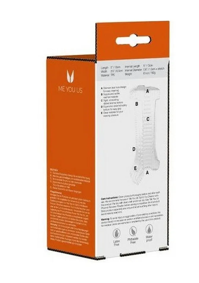 Male Sex Toys Me You Us ME YOU US Ripple Dual End Stroker Masturbator
