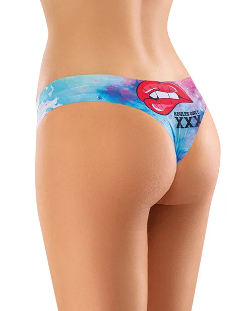 Male Sex Toys Mememe Usa LLC Mememe Cabal Jade Printed Thong Large