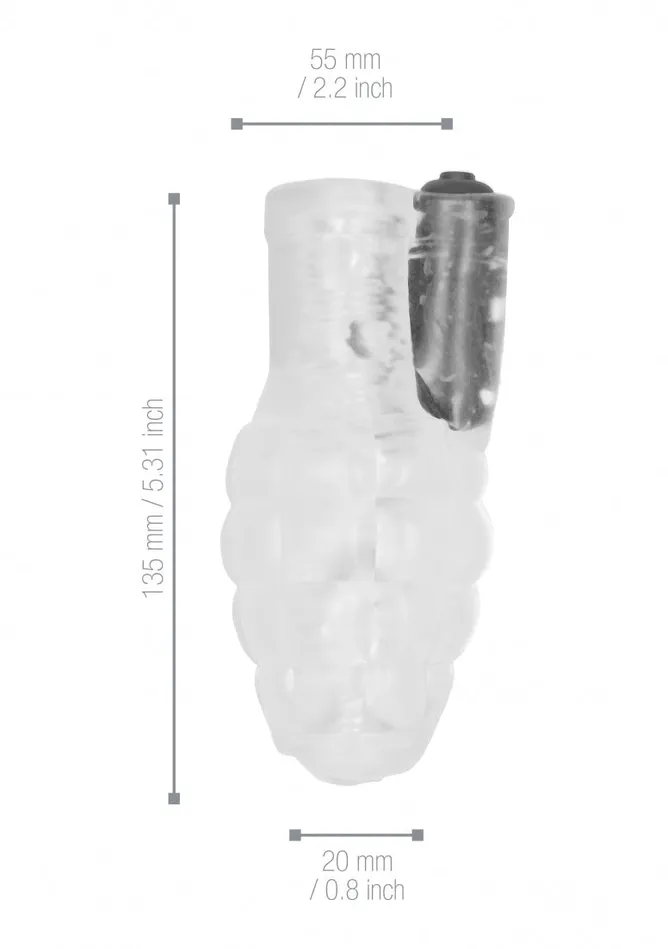 Male Sex Toys No22 Stroker With Vibrating Bullet Translucent Shots America