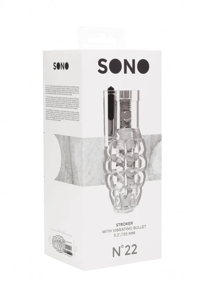 Male Sex Toys No22 Stroker With Vibrating Bullet Translucent Shots America