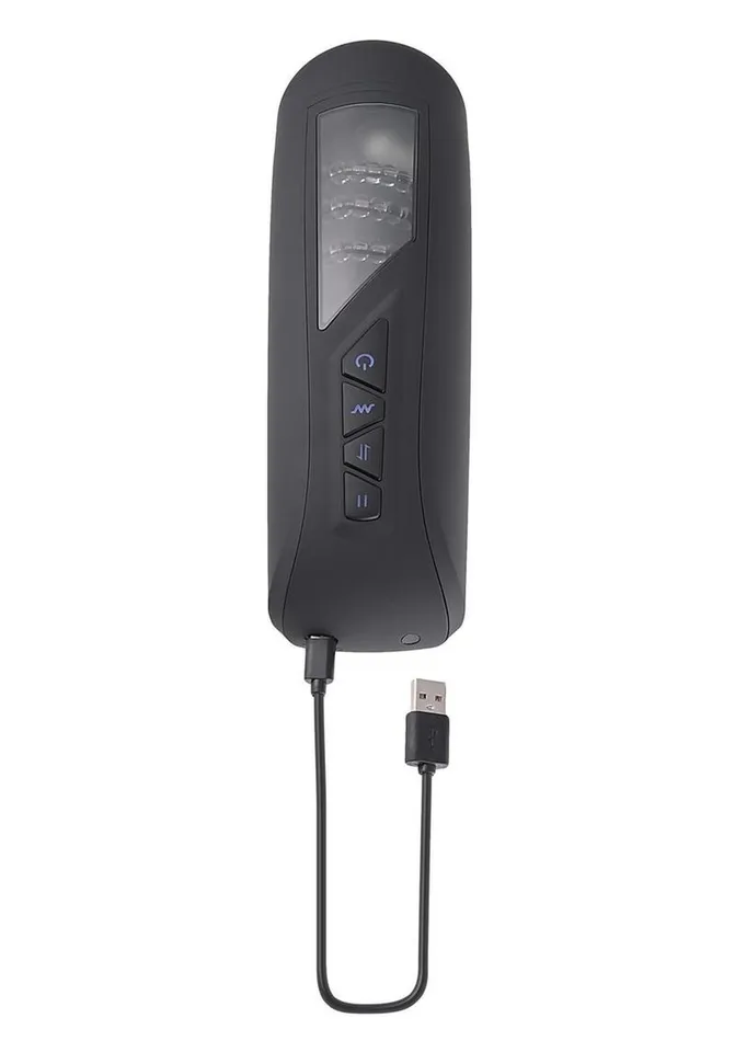 Male Sex Toys Playboy Playboy Pursuit Of Pleasure Rechargeable Textured Vibrating Stroker