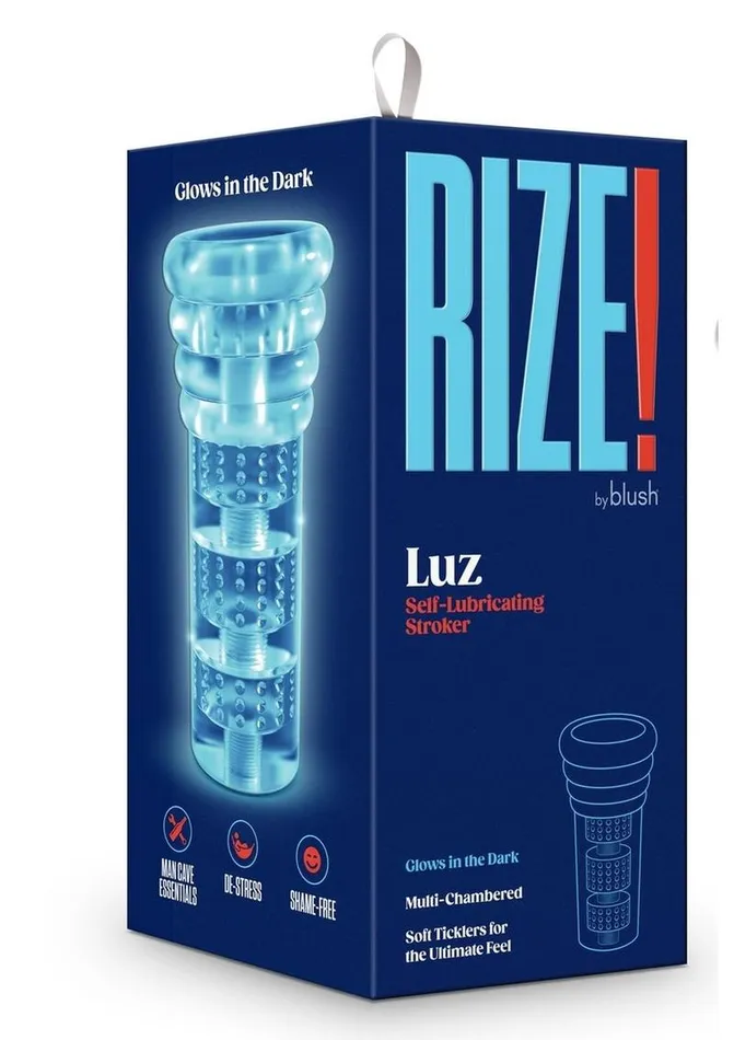 Male Sex Toys RIZE Rize Luz Self Lubricating Stroker Dual End Masturbator