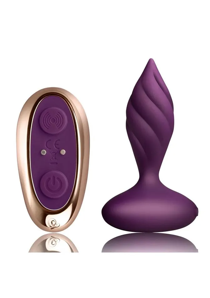 Male Sex Toys Rocks Off Desire Rechargeable Silicone Anal Plug with Remote Control