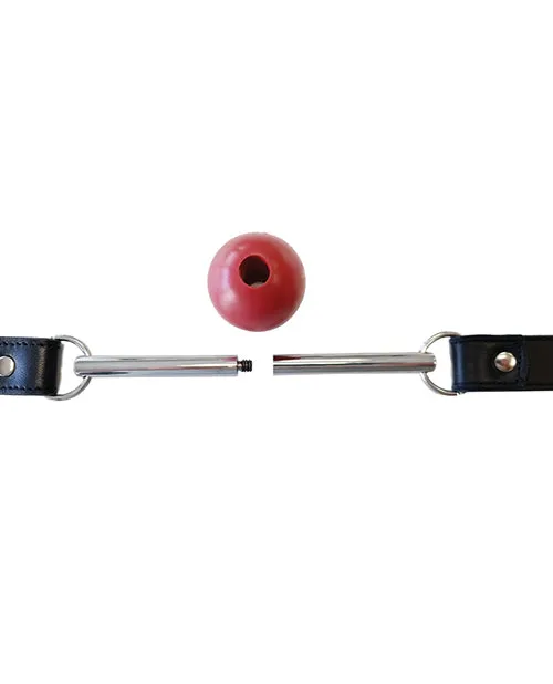 Male Sex Toys Rouge Group Ltd Rouge Leather Ball Gag With Stainless Steel Rod And Removable Ball Black With Red Male Sex Toys Rouge Group Ltd Rouge Leather Ball Gag With Stainless Steel Rod And Removable Ball Black With Red