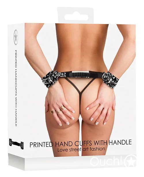 Male Sex Toys Shots America LLC Love Street Art Fashion Handcuffs with Handle