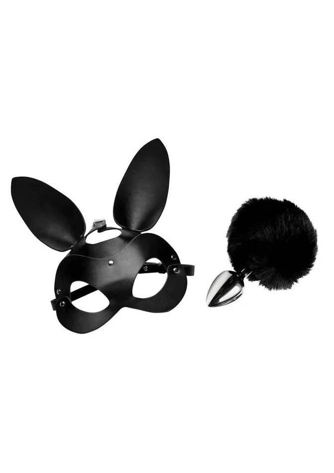 Male Sex Toys TAILZ Tailz Bunny Tail Anal Plug and Mask