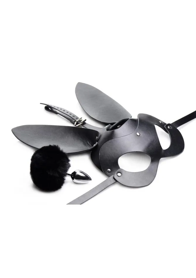 Male Sex Toys TAILZ Tailz Bunny Tail Anal Plug and Mask