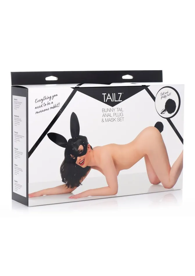 Male Sex Toys TAILZ Tailz Bunny Tail Anal Plug and Mask