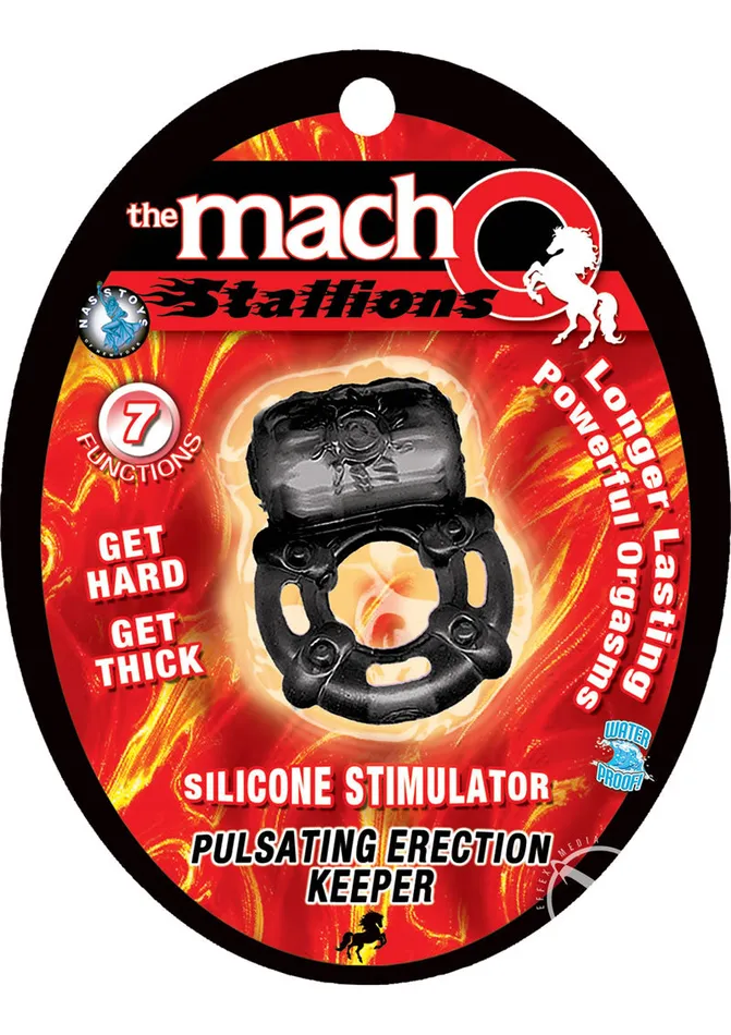 Male Sex Toys The Macho Stallions Pulsating Erection Keeper Silicone Vibrating Cock Ring Macho Male Sex Toys The Macho Stallions Pulsating Erection Keeper Silicone Vibrating Cock Ring Macho