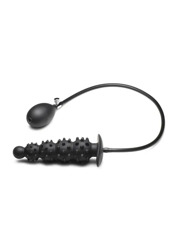 Master Series Ass Puffer Nubbed Inflatable Silicone Anal Plug Master Series Male Sex Toys