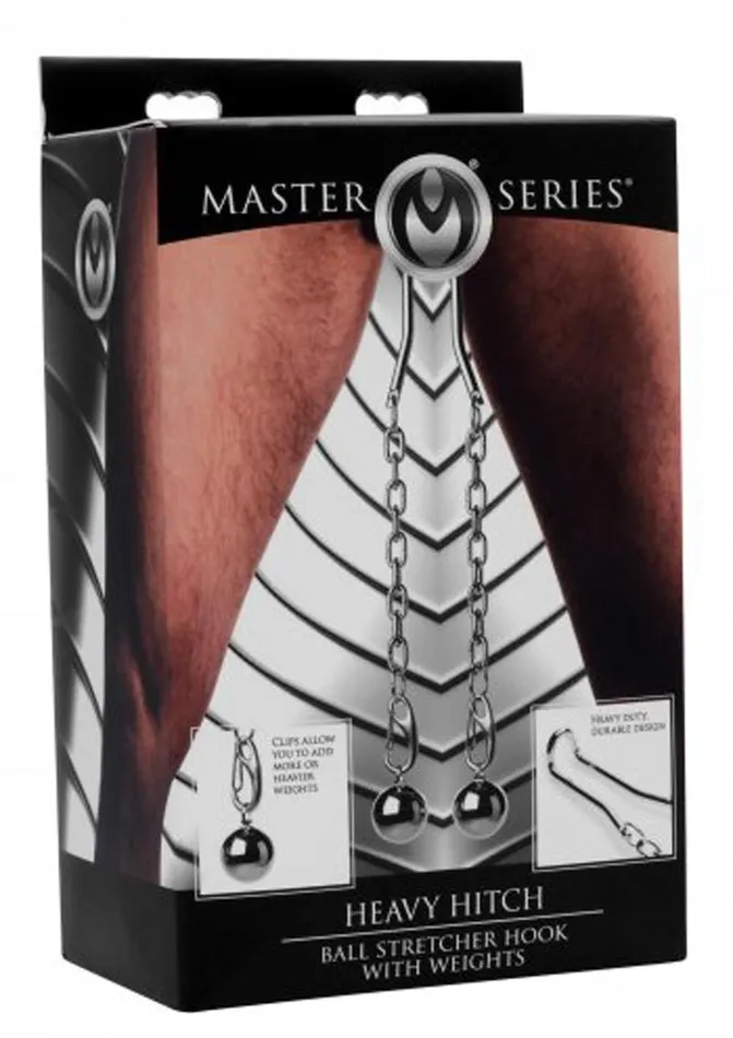 Master Series Male Sex Toys Master Series Heavy Hitch Ball Stretcher Hook with Weights