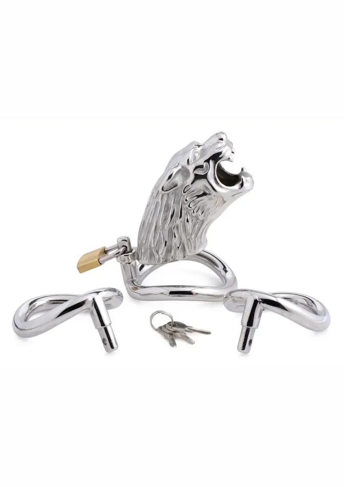 Master Series Master Series Tiger King Locking Chastity Cage Male Sex Toys Master Series Master Series Tiger King Locking Chastity Cage Male Sex Toys