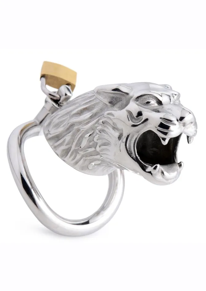 Master Series Master Series Tiger King Locking Chastity Cage Male Sex Toys