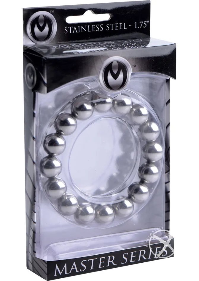 Master Series Meridian Stainless Steel Beaded Cock Ring Master Series Male Sex Toys Master Series Meridian Stainless Steel Beaded Cock Ring Master Series Male Sex Toys