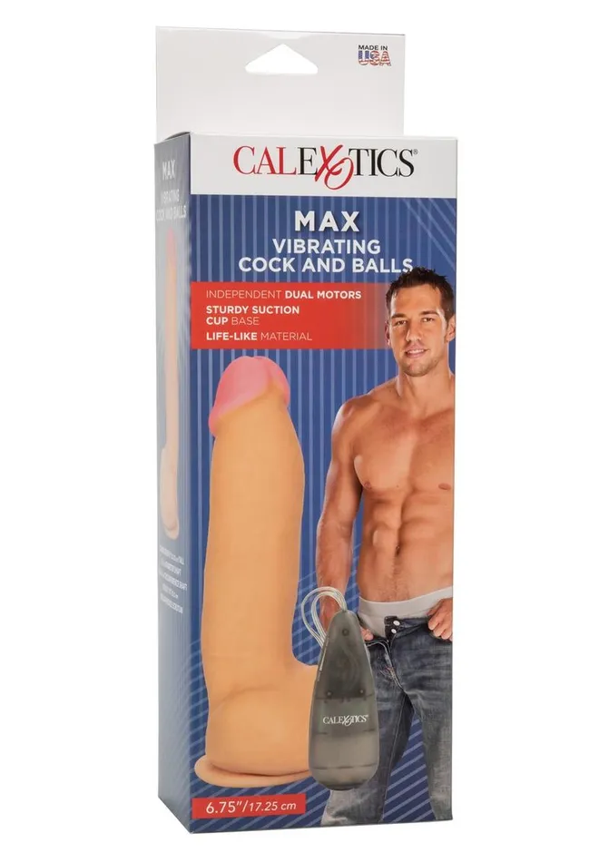 Max Vibrating Cock and Balls Dildo with Balls and Remote Control Lifelike Dongs Female Sex Toys Max Vibrating Cock and Balls Dildo with Balls and Remote Control Lifelike Dongs Female Sex Toys