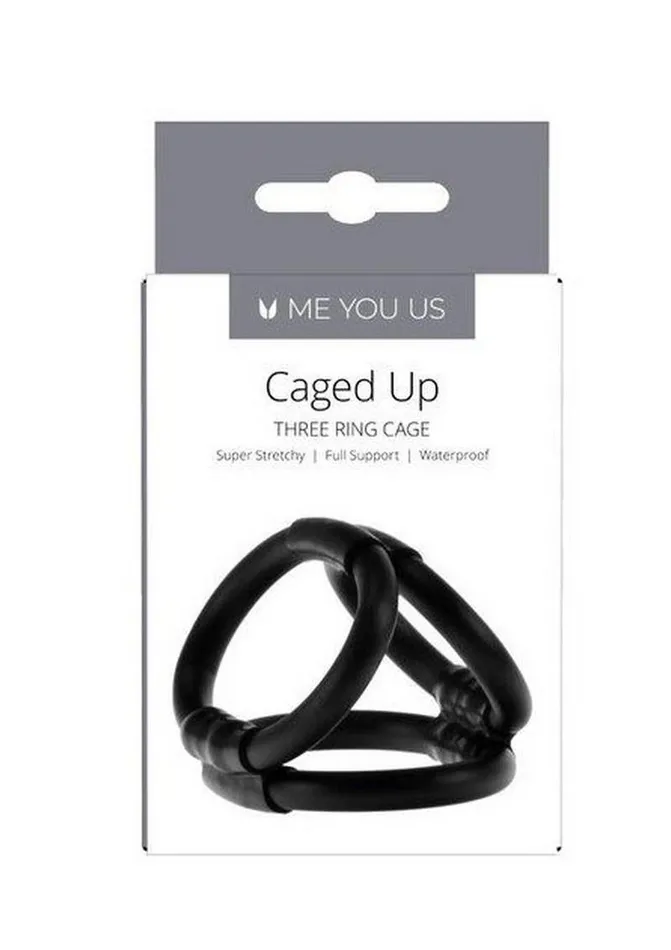 Me You Us Linx Caged Up Cock Cage 3 Ring Cock Ring Male Sex Toys