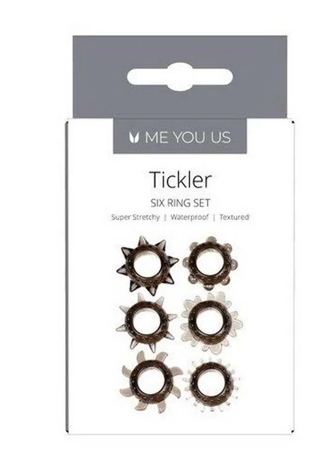 Me You Us Male Sex Toys ME YOU US Tickler Ring Set Assorted Textured Cock Rings Me You Us Male Sex Toys ME YOU US Tickler Ring Set Assorted Textured Cock Rings