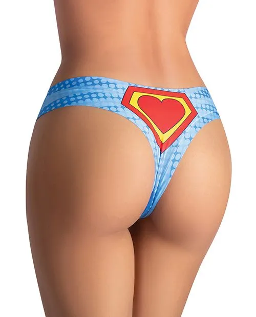 Mememe Comics Wonder Girl Printed Thong XL Mememe Usa LLC Male Sex Toys