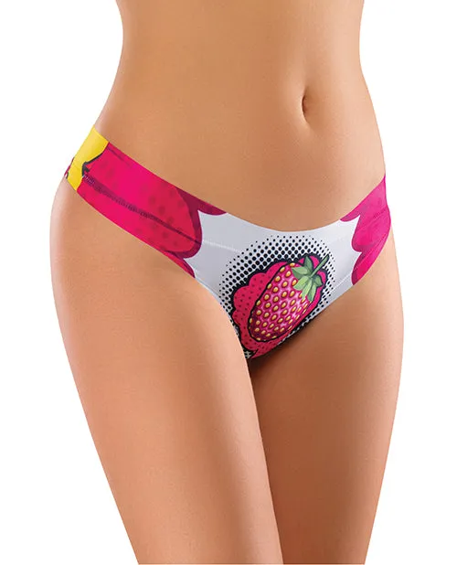 Mememe Usa LLC Male Sex Toys Mememe Intrigue Kissberry Printed Thong Medium Mememe Usa LLC Male Sex Toys Mememe Intrigue Kissberry Printed Thong Medium