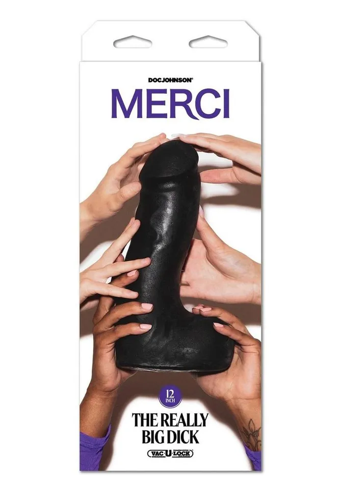 Merci The Really Big Dick with XL Removable VacULock Suction Cup Merci Dildos