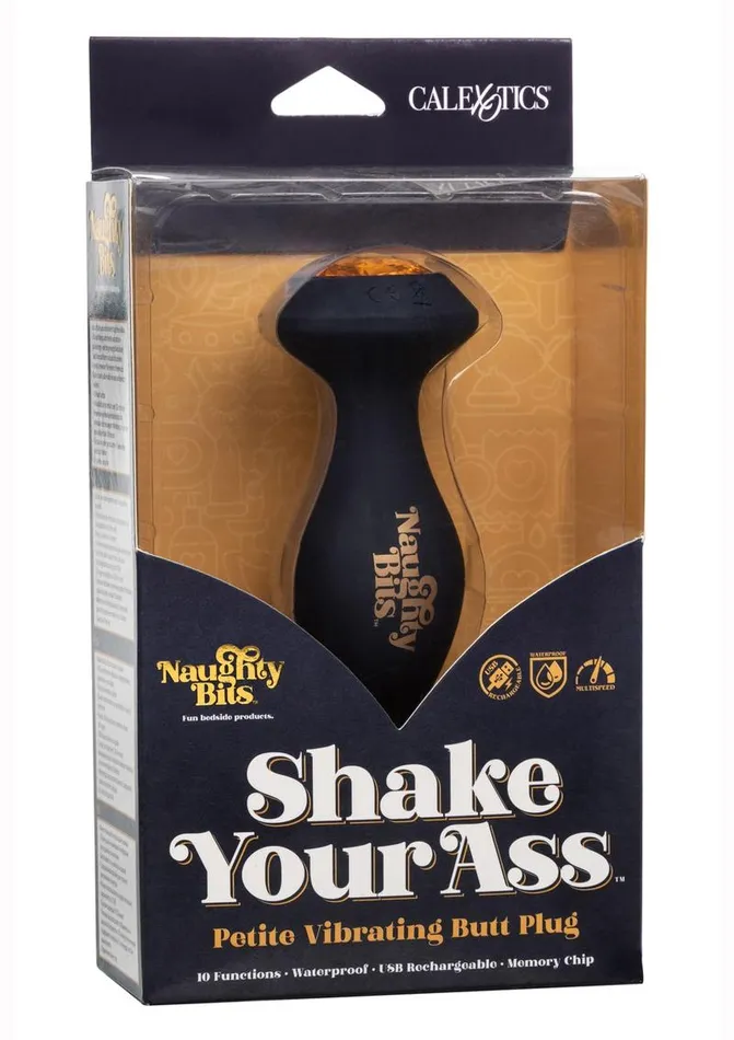 Naughty Bits Naughty Bits Shake Your Ass Petite Vibrating Silicone Rechargeable Butt Plug Anal