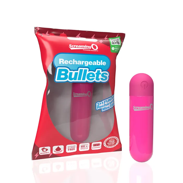 Nice and nasty Bz Vibrators Screaming O Rechargeable Bullets Pink