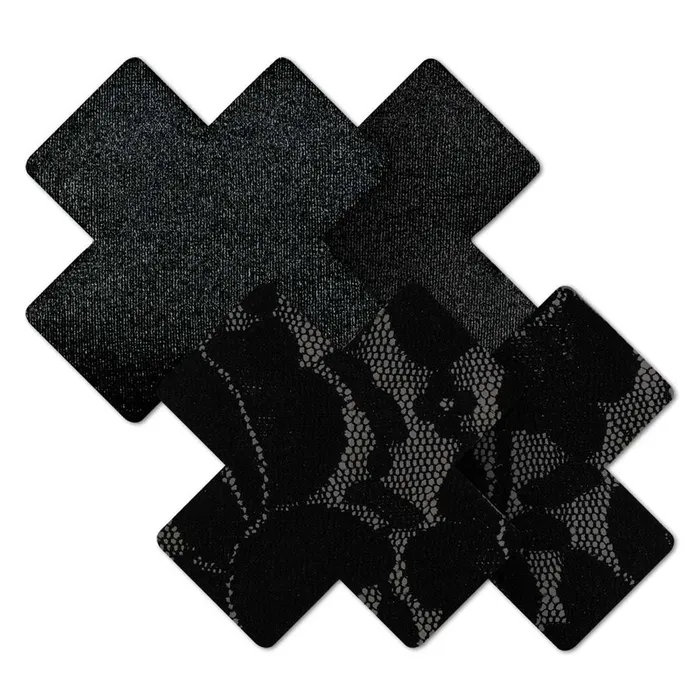 Nippies Basics Black Crosses 2 Sizes Bristols 6 Anal