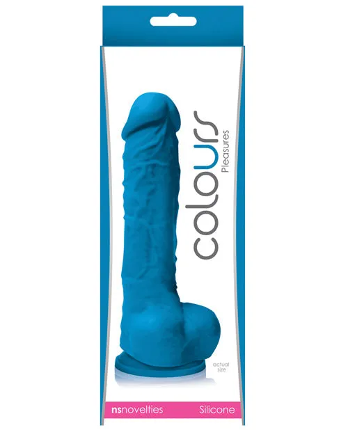 Ns Novelties INC Dildos Colours Pleasures 5 Suction Cup Dildo Blue