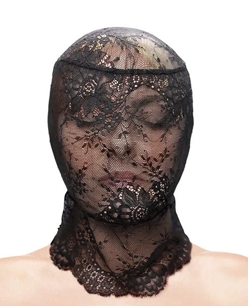 Ns Novelties INC Fetish Fashion Lace Hood Black Anal
