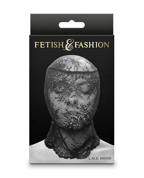 Ns Novelties INC Fetish Fashion Lace Hood Black Anal