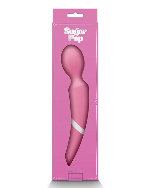 Ns Novelties INC Sugar Pop Aurora Air Pulse Massager Wand Pink Vibrators