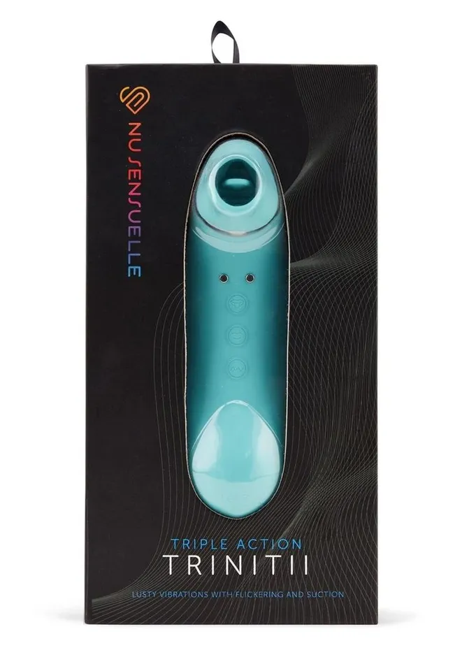 Nu Sensuelle Vibrators Nu Sensuelle Trinitii Triple Action Rechargeable Silicone Vibrator