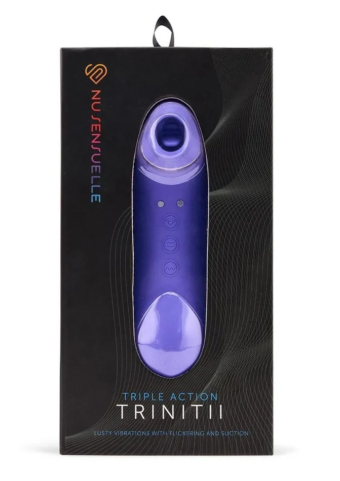 Nu Sensuelle Vibrators Nu Sensuelle Trinitii Triple Action Rechargeable Silicone Vibrator