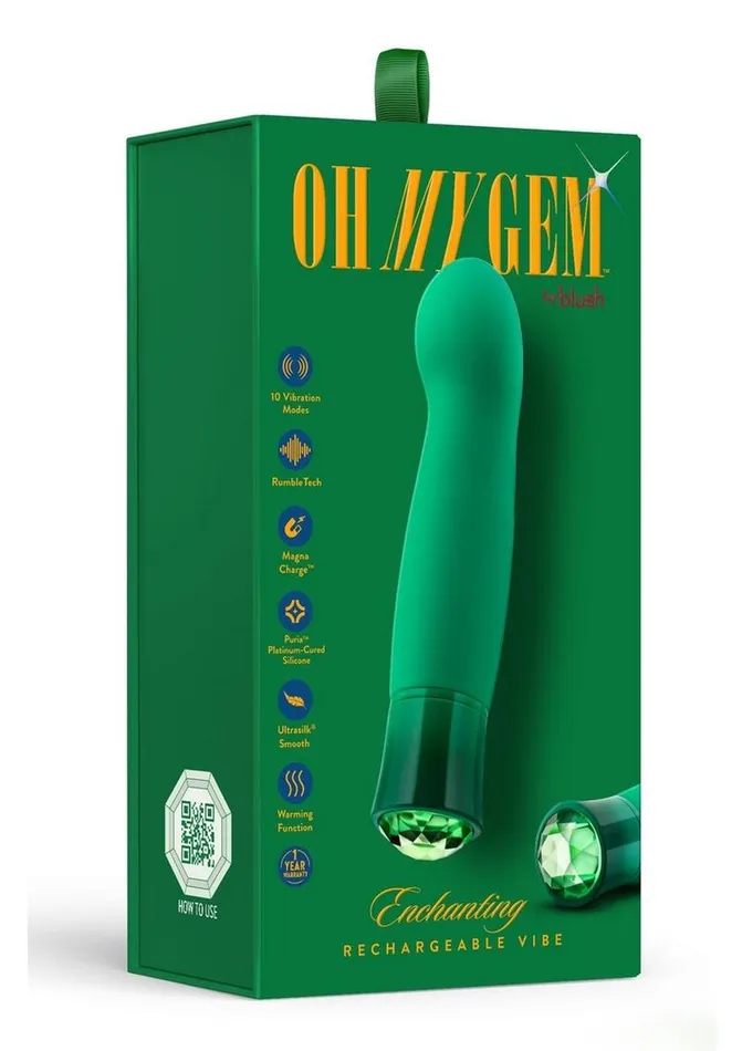 Oh My Gem Enchanting Rechargeable Silicone GSpot Vibrator Oh My Gem Female Sex Toys Oh My Gem Enchanting Rechargeable Silicone GSpot Vibrator Oh My Gem Female Sex Toys