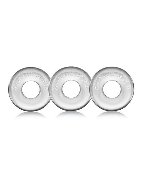 Oxballs Ringer Donut 1 Clear Pack of 3 Blue Ox Designs LLCDba Oxballs Anal