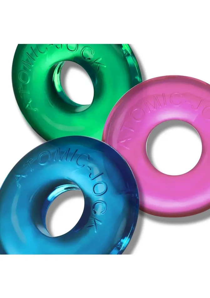 Oxballs Ringer Max Cock Ring 3 Pack Neon Assorted Male Sex Toys