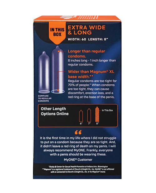 Paradise Marketing Vibrators My One Extra Wide Long Condoms Pack of 10