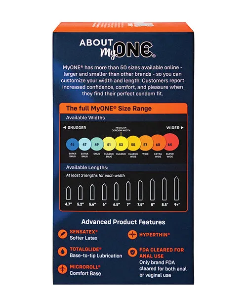 Paradise Marketing Vibrators My One Extra Wide Long Condoms Pack of 10