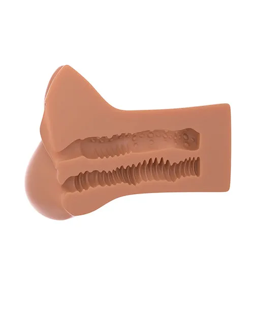 PDX Plus Pick Your Pleasure Pussy Stroker XL Brown Pdx Brands Male Sex Toys
