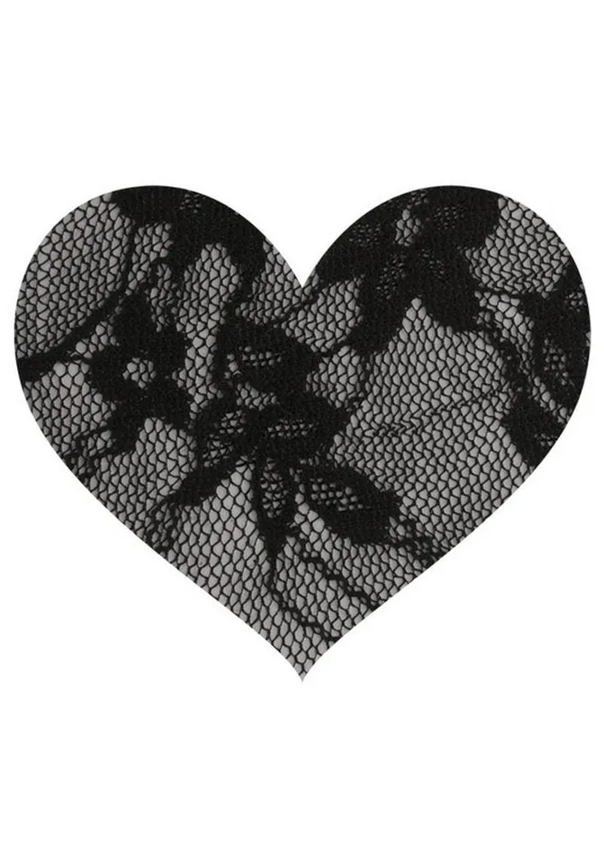 PEEKABOO Vibrators Satin and Lace Hearts Pasties PEEKABOO Vibrators Satin and Lace Hearts Pasties