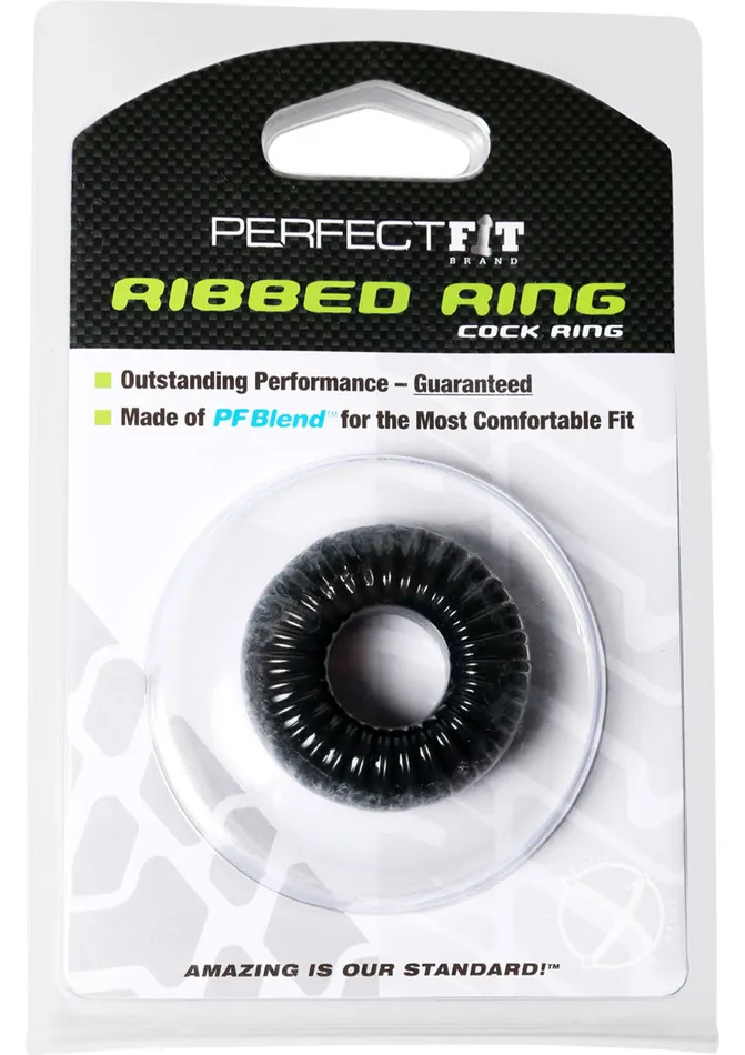 Perfect Fit Ribbed Ring Cock Ring Perfect Fit Male Sex Toys