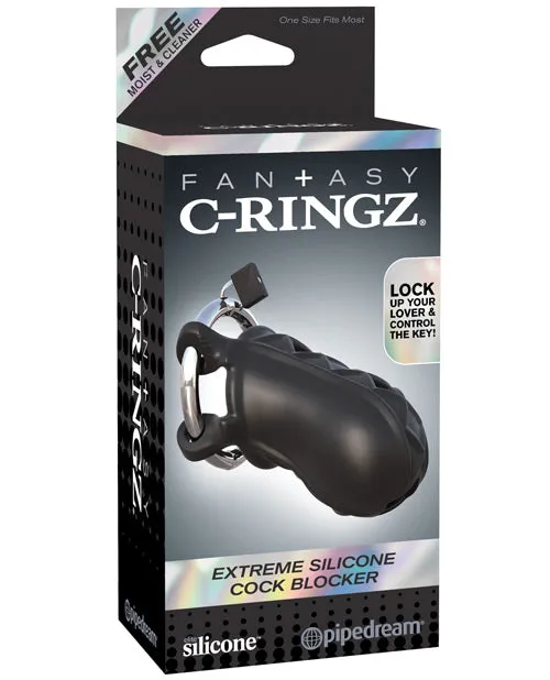 Pipedream Products Anal Extreme Silicone Cock Blocker Black