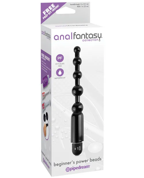 Pipedream Products Anal Fantasy Beginners Power Beads Black Anal