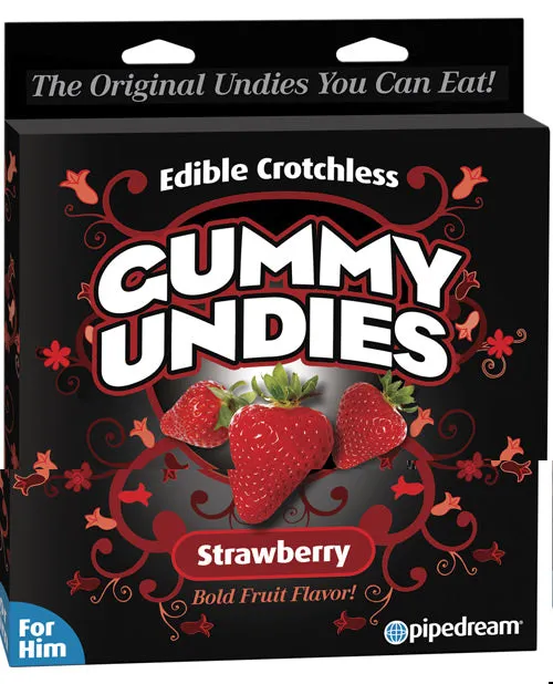 Pipedream Products Male Sex Toys Edible Male Gummy Undies Strawberry