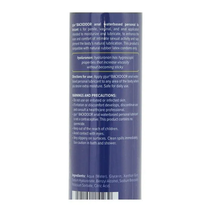 Pjur Vibrators Pjur Back Door WaterBased 100ml