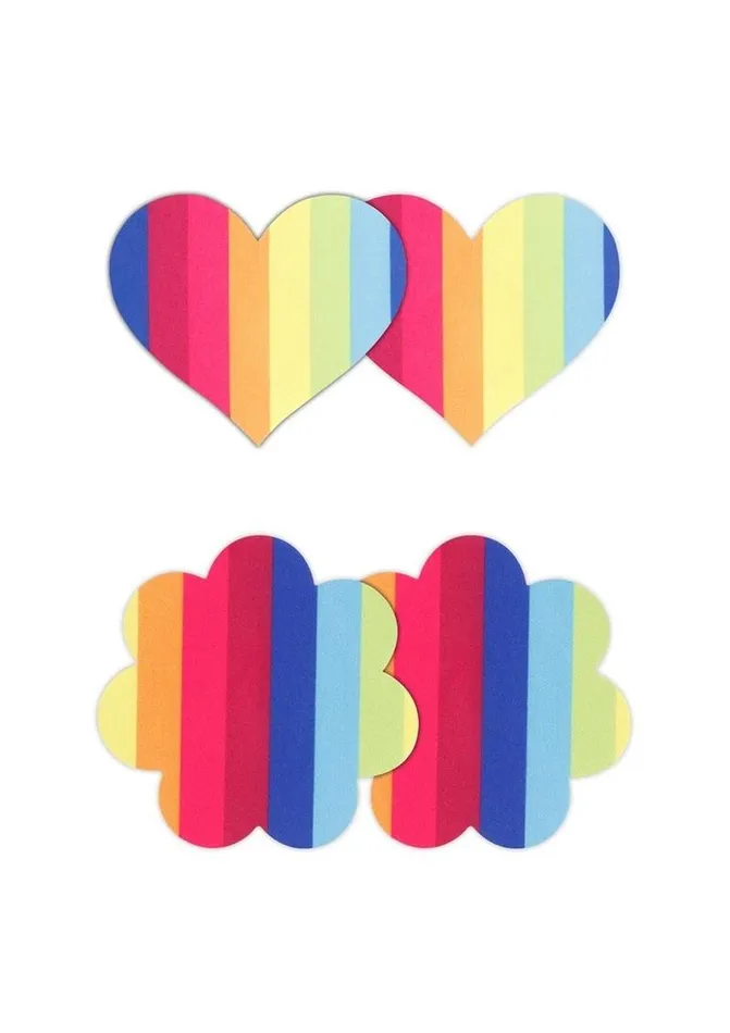 Pretty Pasties Pride Heart and Flower Pretty Pasties Vibrators