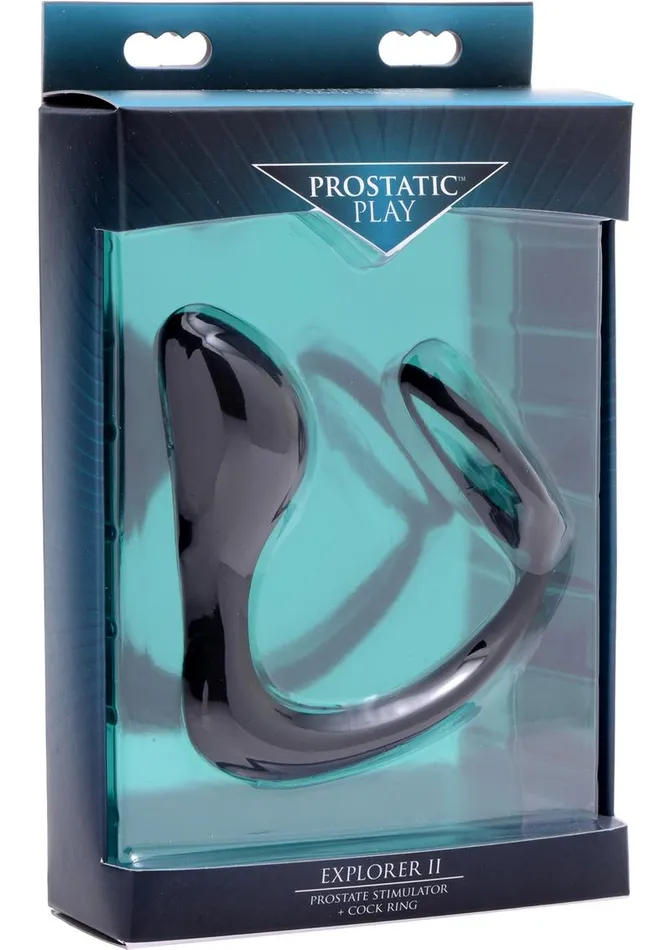 Prostatic Play Explorer II Silicone Prostate Stimulator Cock Ring Prostatic Play Male Sex Toys