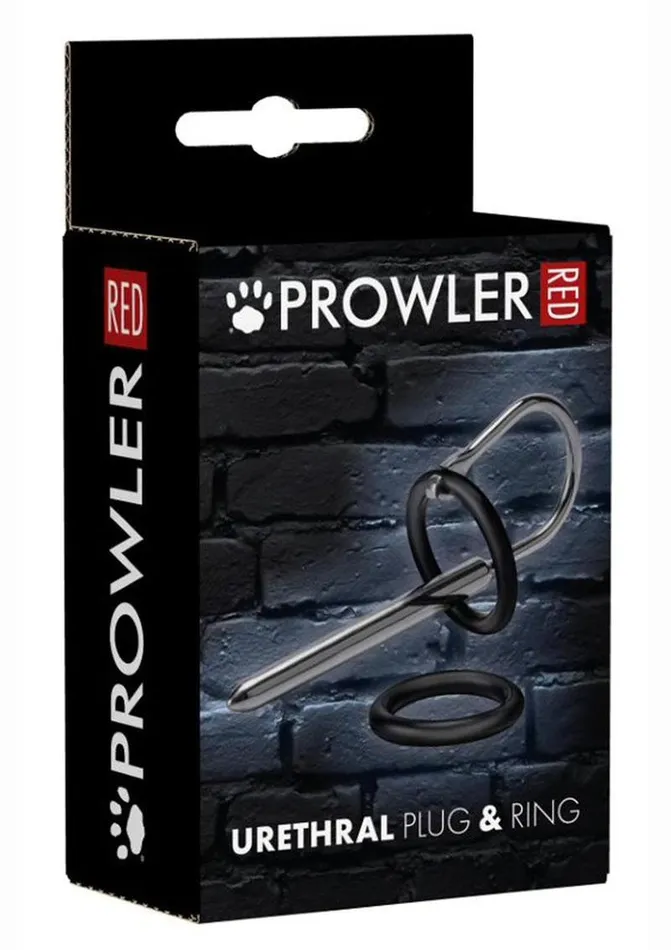 Prowler RED Male Sex Toys Prowler Red Stainless Steel Urethral Plug and Ring Prowler RED Male Sex Toys Prowler Red Stainless Steel Urethral Plug and Ring