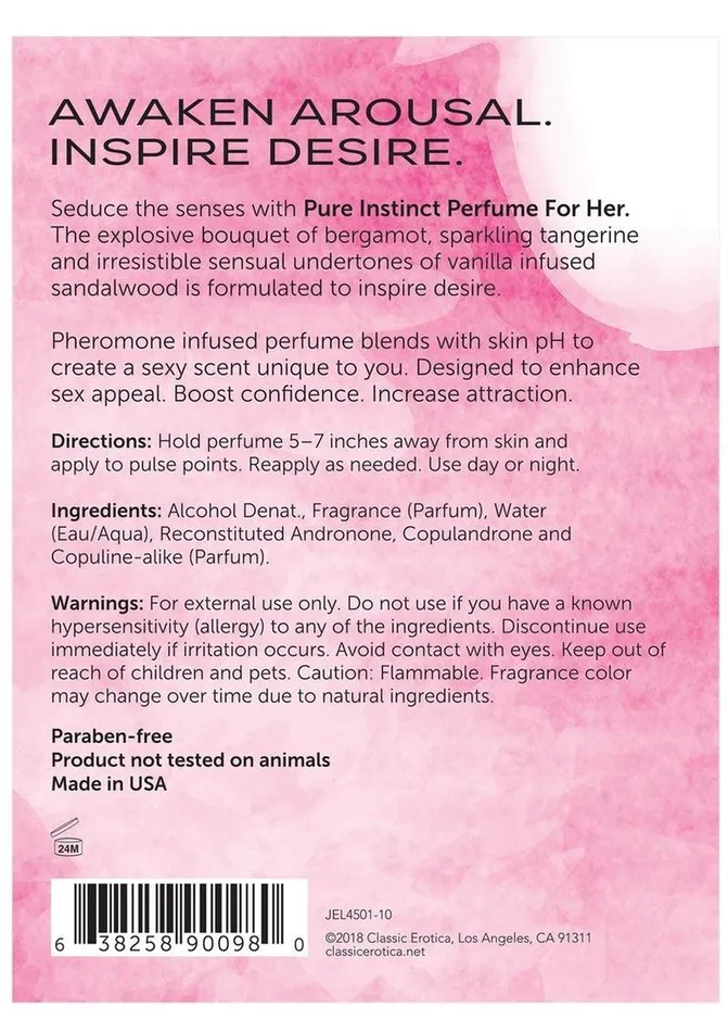 Pure Instinct Pure Instinct Pheromone Perfume For Her Anal Pure Instinct Pure Instinct Pheromone Perfume For Her Anal